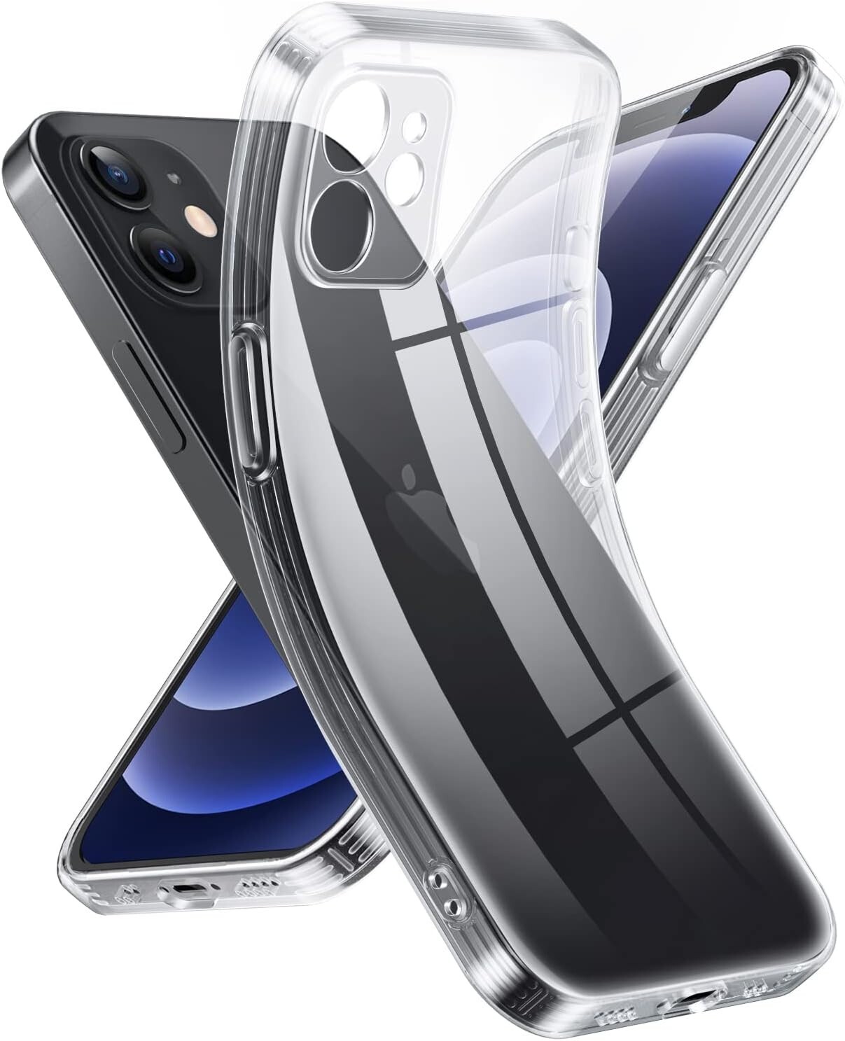 For Apple iPhone 12 mini/13 mini Soft Clear Shockproof Phone Case Slim Cover USA