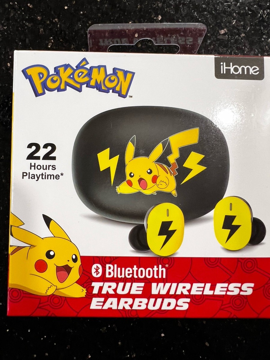 IHome eKids Pokemon Pikachu Bluetooth True Wireless Earbuds Rechargeable  Case