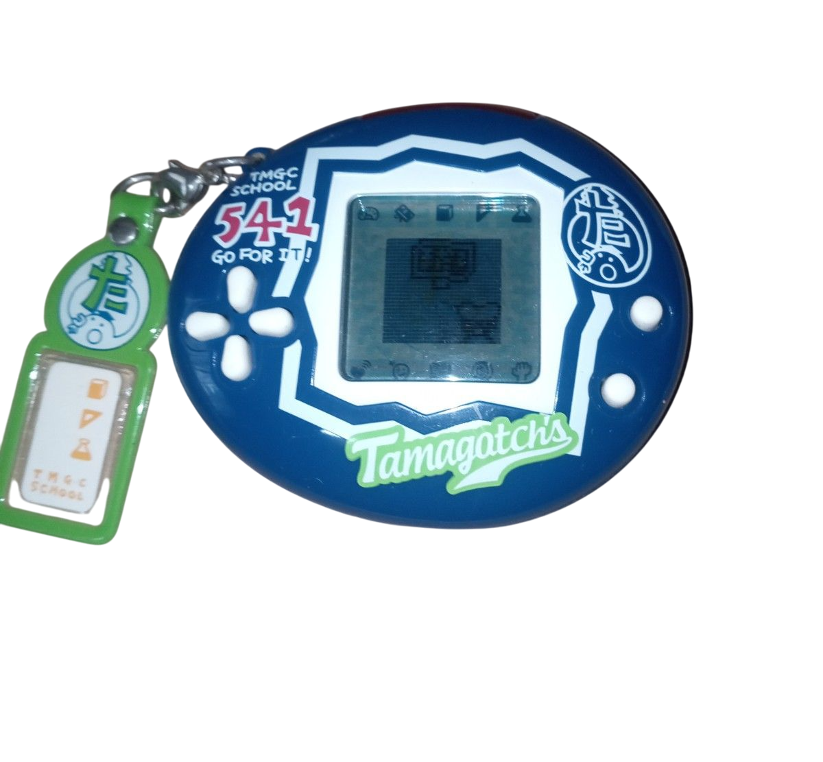 BANDAI Tamagotchi School 2005 Virtual Pet Game Blue Used Tested