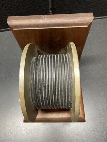 RARE WESTERN ELECTRIC BOOKEND SALESMAN SAMPLE ADVERTISING WIRE REEL 1950’s-60’s - Picture 8 of 15