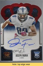 2013 Panini Crown Royale 40/49 Joseph Fauria #178 Auto READ 0f8