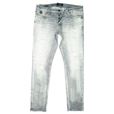 LTB W34 L32 Jeans Hose Grau Herren Servando Stretch Skinny Slim used Look 50 L