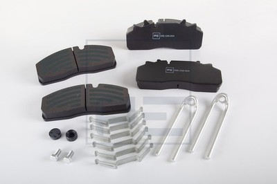 PE Automotive Bremsbelagsatz Scheibenbremse 086.338-00A Green Coating