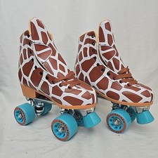 PERZCARE Roller Skates Womens US Size 6.5 High-top Double Row-Classic Giraffe