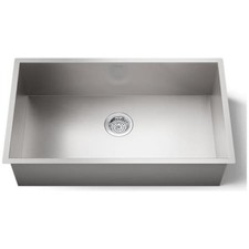 New Kohler K-3821-NA Vault 32 Undermount Single Basin Stainless Steel Kitchen Si