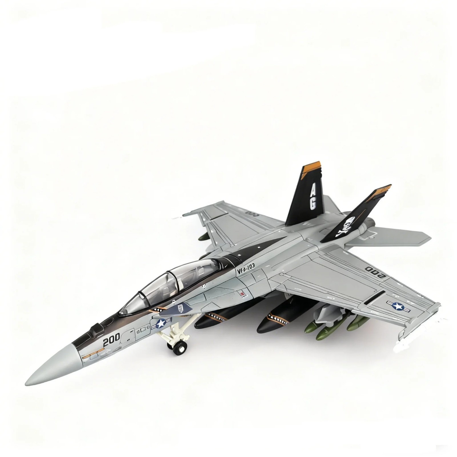 1:72 F/A-18 Hornet Diecast Model Jet 26cm US Navy Fighter Aircraft w/ Stand