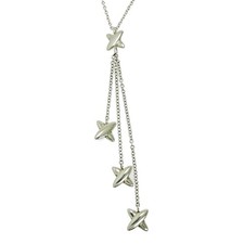TIFFANY&Co. Collana in argento firmata tripla goccia 2,3 g 925 542773 collana