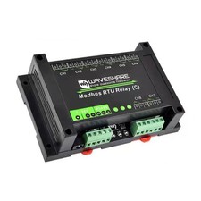 Waveshare Modbus RTU Protocol 8-Ch Latching Relay Module (C) With RS485 Interfac