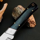 8.9" D2 Tactical Camp Knife Full Tang Resin Handle Fixed Blade Leather Sheath — photo 3