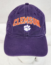 Clemson Tigers Cap Purple with White Paw Legacy Brand Adjustable Hat