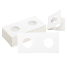 2 x 2 Coin Flips, 100 Pack 23mm Cardboard Coin Holder Paper Coin Holders