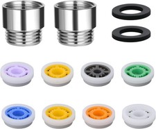 Water Saving Shower Head Restrictor Set 4-15L/min, 8 Flow Rates