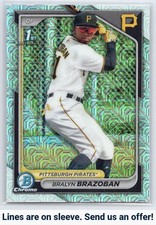 2024 Bowman Chrome #BCP-224 Bralyn Brazoban Prospects Mojo Refractors