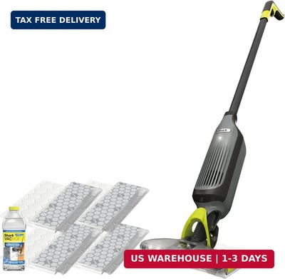 VACMOP Cordless Hard Floor Cleaner Vacuum & Spray Mop Lightweight LED VM252 Gray