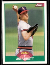 1989 Score Rookie & Traded #88T Jim Abbott Baseball Card 1501D