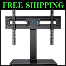Universal Swivel TV Stand for 37-80 Inch TVs - Height Adjustable & Stable Design