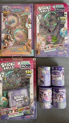 Sticki Rolls Sticki Buch, Anhänger & Armband, BFF Bänder & Aphmau Kapseln NEU!