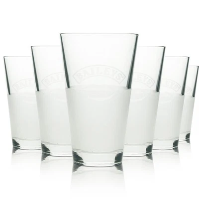 6 vasos Baileys de 0,3 l vasos de bebida caliente vasos largos elegante diseño satinado