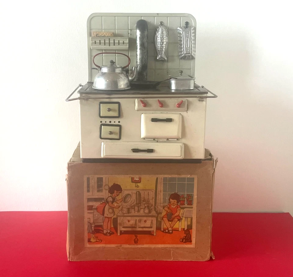 JOUET ANCIEN VINTAGE - CUISINIERE FOURNEAU POUPEE - BERKENKAMP & SCHLEUTER - Photo 3/4