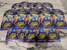 DISNEY LORCANA TCG ATTACK OF THE VINE SLEEVED BOOSTER PACK LOT OF 15 NEW  15 