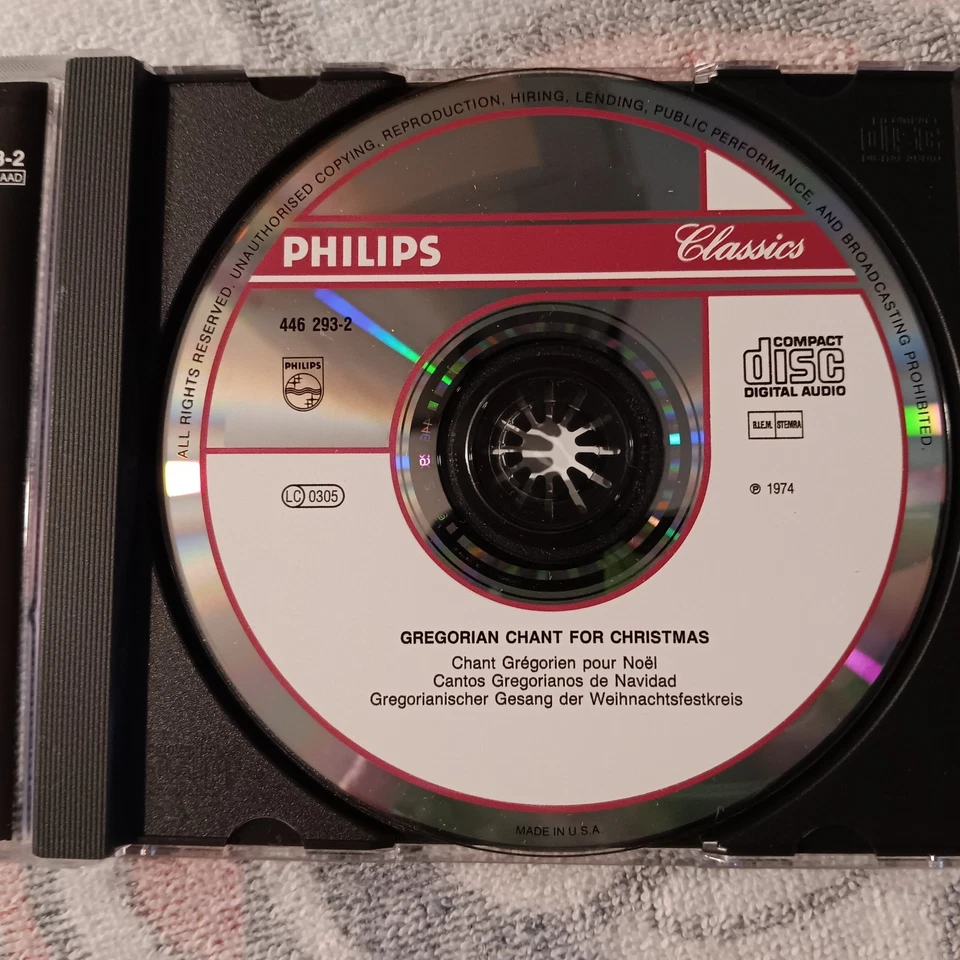 Gregorian Chant For Christmas (CD, 1995, Philips) Choralschola Der Capella  Foto 3 de 3