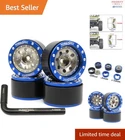 4-Pack Heavy Aluminum Beadlock Wheels 1.0 for RC Crawler with Adjustable Offset