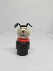 Vintage Fisher Price little people all wood dog red line collar