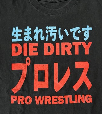 Chris Dickinson Die Dirty T-Shirt (Size Small) Pro Wrestling Japan MDK