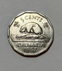 1957 Canada 5 Cents — photo from another recent sale