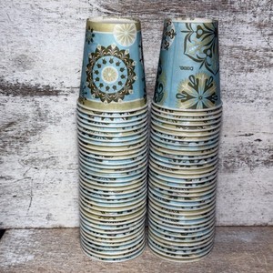 2012 DIXIE Everyday Bath Cups 69 Counts ABSTRACT ROUND DESIGNS 3" OPEN PACKAGE