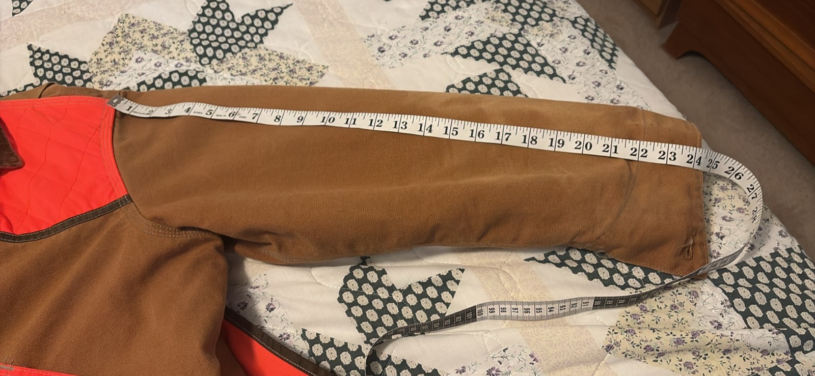 Carhartt Hunting Jacket (CB1250, size large) Blanket Lined Blaze Orange - second product detail image
