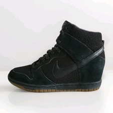 NIKE DUNK SKY HI ESSENTIAL WEDGE SIZE UK 4 EUR 37.5 (644877 006) BLACK