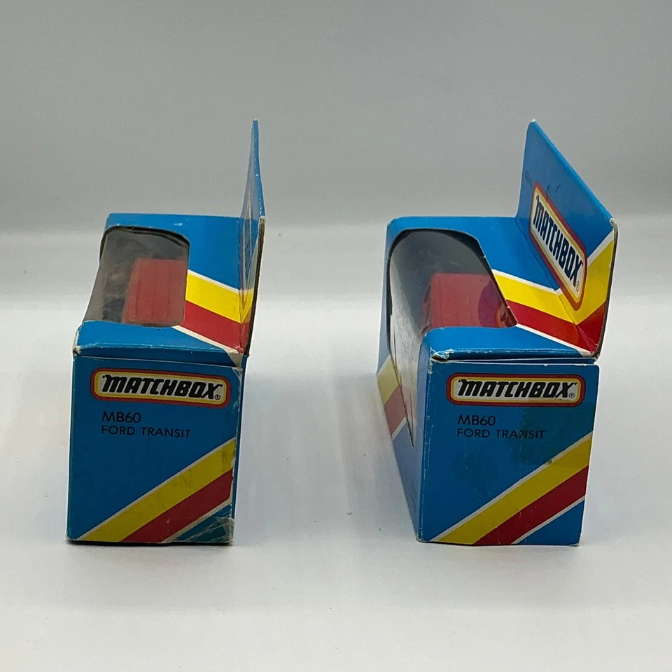 Matchbox 1-75 MB-60 Ford Transit Motorsport Red x 2 One Open & One MIB - Image 2 of 4