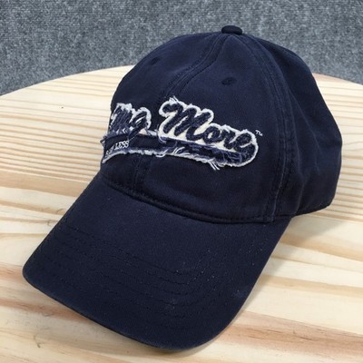 Wag More Bark Less Baseball Cap Hat Cloud Star Navy Blue Frayed Patch Adjustable