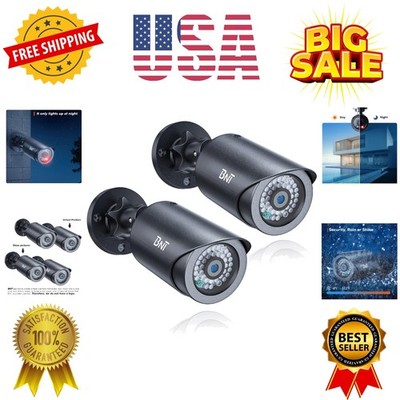 Dummy Fake Security Camera, with One Red LED Light at Night, for Home and Bus...