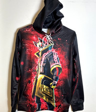 Anime Hoodie Youth Medium 2-Sided Graphic LS Front Pocket NEW