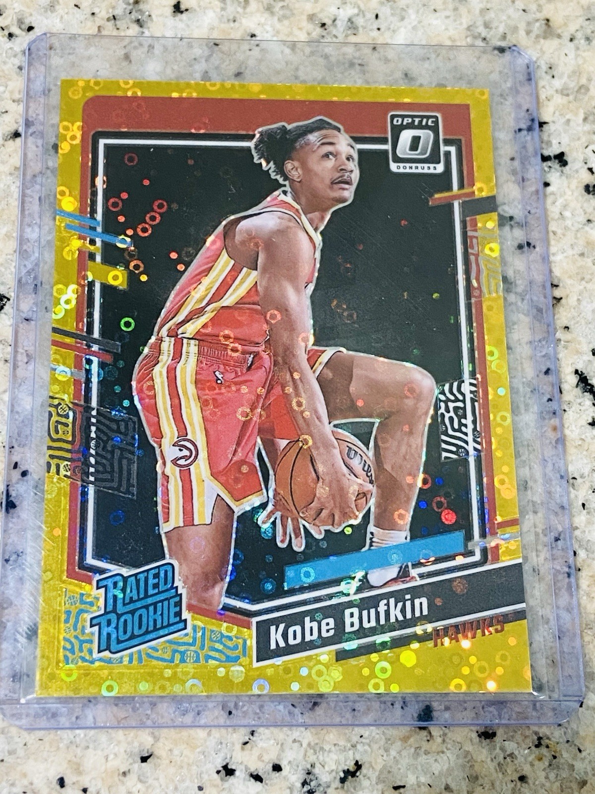 2023-24 Panjni Optic Kobe Bufkin Rc Gold Fast Break #7/10 Hawks #220
