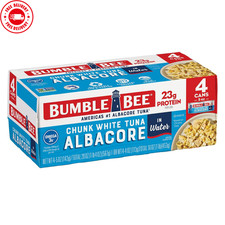 Bumble Bee Chunk White Albacore Tuna in Water, 5 oz Can (Pack of 4)