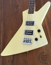 Fernandes, Explorer Bass, White, MIJ 1985, Model BXB-55