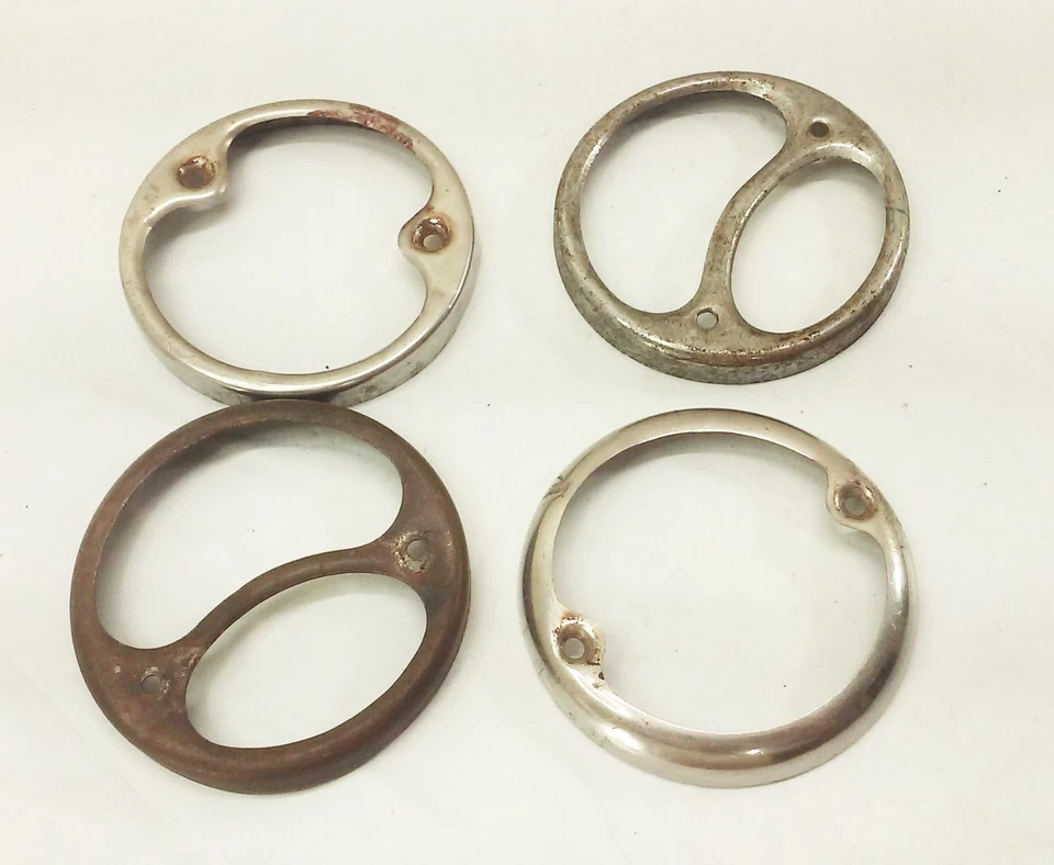 De colección Ford modelo A Duolamp Luz Trasera Vidrio Lente Carcasa LOTE DE PIEZAS Pre Guerra Foto 4 de 4