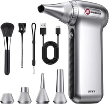 Compressed Air Duster-125,000 RPM Cordless Electric Air Duster, Rechargeable