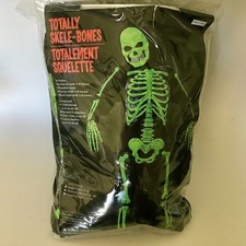 Totally Skele-Bones Child Kids Size Large 12-14 Skeleton Halloween Costume