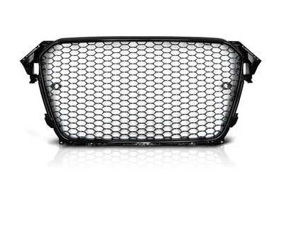Front Grill for AUDI A4 B8 RS-Type 2011-2015 Saloon Avant Glossy Frame Black - Image 2 of 2