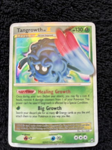 2009 Pokemon Arceus Tangrowth LV.X 99/99 Ultra Rare Holo HP Heavily Played