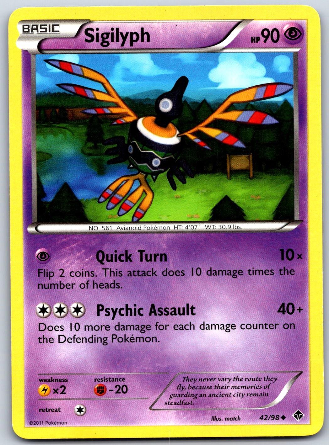 Sigilyph 42/98 LP EPO Emerging Powers