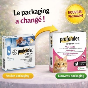 VERMIFUGE SPOT-ON pour CHAT (2,5 - 5 kg)  2 pipettes