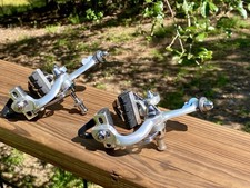 CAMPAGNOLO NOS SUPER RECORD SHORT REACK BRAKE CALIPERS SCRIPTED NEW VINTAGE NICE