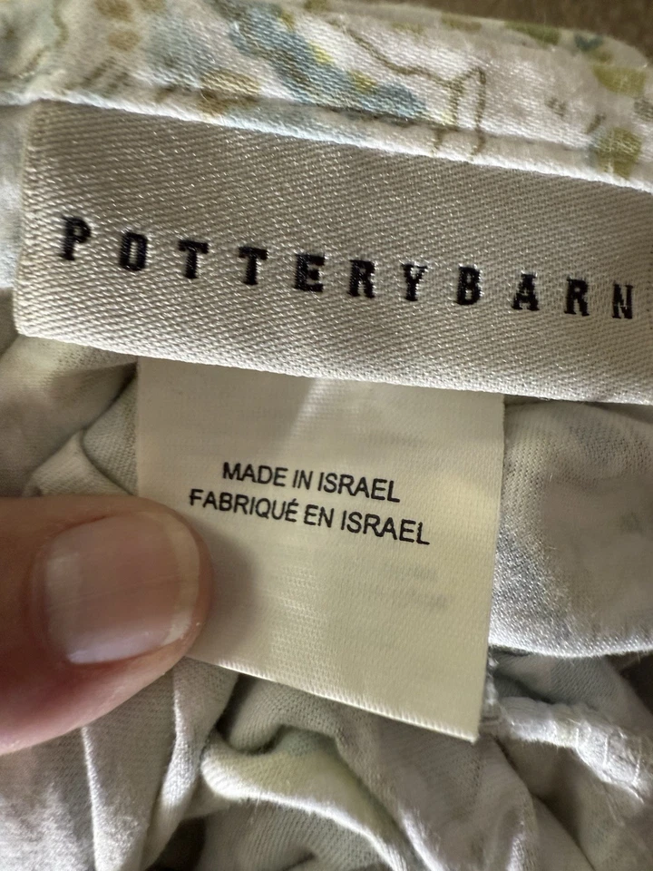 Funda nórdica Pottery Barn Sienna Paisley Full Queen azul/verde 100 % algodón usada en excelente estado Foto 4 de 4