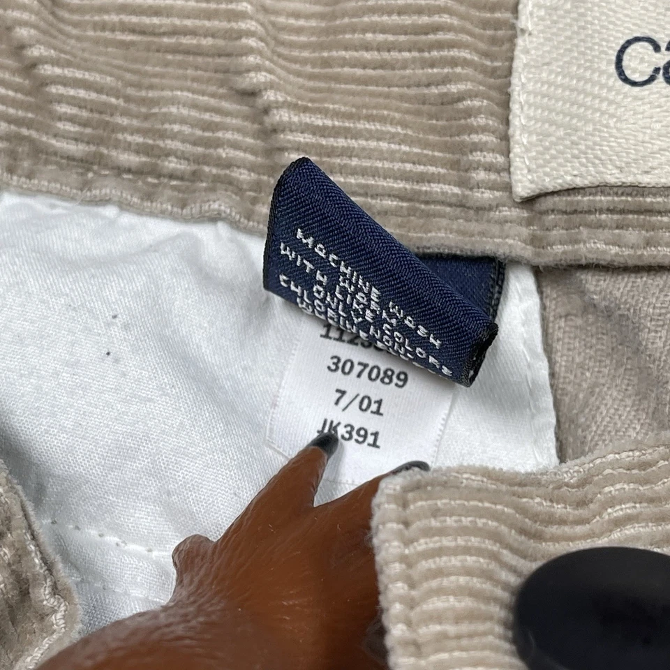 Vtg Y2K Old Navy Wide Leg Cargo Pants Boys Size 10 Khaki - Image 4 of 4