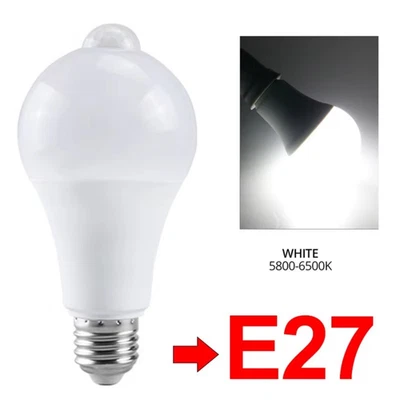 LED Light Bulb 220V E27 12W Radar Motion sensor